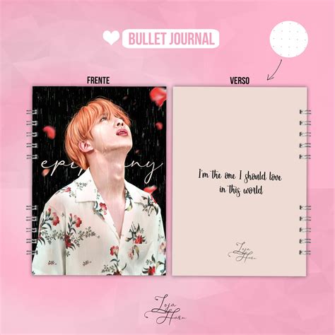 Kpop Bullet Journal Bts Jin Epiphany No Elo7 Loja Haru 13f0f37