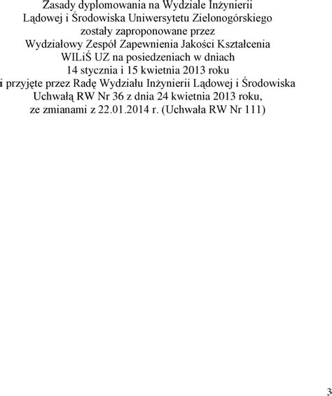 UNIWERSYTET ZIELONOGÓRSKI Wydział Inżynierii Lądowej i Środowiska