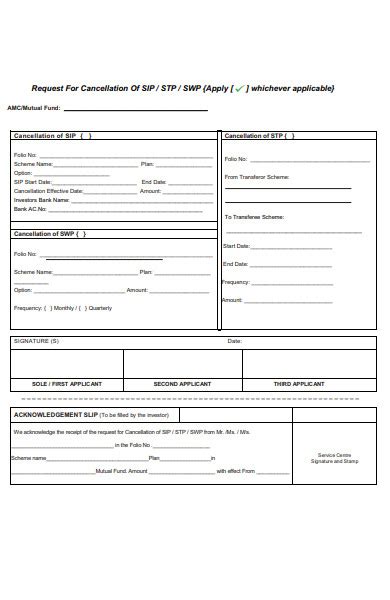 Free 51 Cancellation Forms In Pdf Ms Word