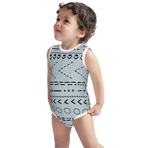 Baby Bohemian Mayan Abstract Summer Aztec Pure Cotton Sleeveless