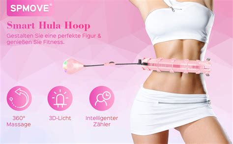 SPMOVE Smart Hula Hoop Smart Hula Hoop Reifen Erwachsen Anfänger