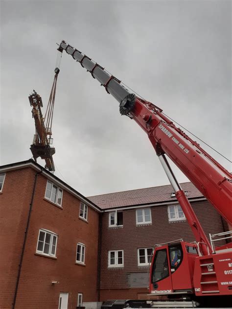 Our Liebherr 32tt Pedestrian Operated Tower Cranes Being Lifted From