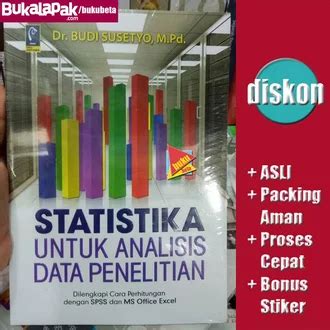 Jual Produk Statistika Analisis Data Penelitian Budi Termurah Dan