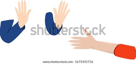 No Greeting By Shakehands Covid 19 Stock Vector (Royalty Free) 1675435756