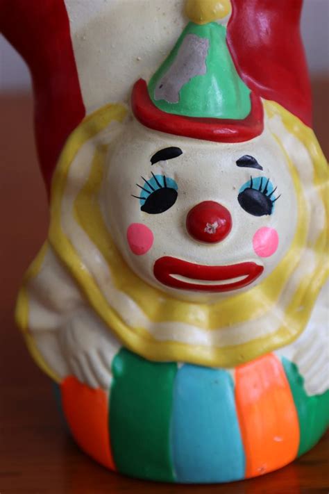 Norleans Vintage Clown Coin Bank With Rubber Plug Estatesales Org