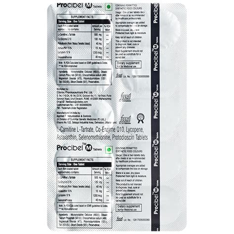 Buy Procibel M Tablet S Online At Upto Off Netmeds