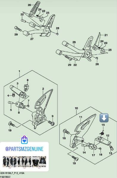 Jual Per Footstep Depan Spring Suzuki GSX 150 Original SGP Di Lapak Mz