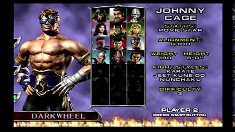 Mortal Kombat Deadly Alliance Arcade Mode As Johnny Cage Part 1 Youtube