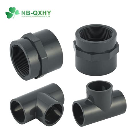 China Upvc Water Pipe Fitting Din Standard Grey Plastic Pipe Fitting