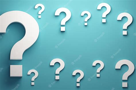 Premium Photo Question Marks Banner Background 3d Render Illustration