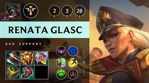 Renata Glasc Support Vs Rakan Vision Controller EUW Master Patch 14