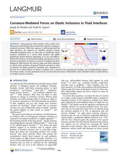 Pdf Curvature Mediated Forces On Elastic Inclusions In Fluid Interfaces