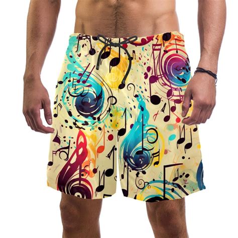 Mens Swim Beach Trunks Quick Dry Surfing Board Short With Pockets