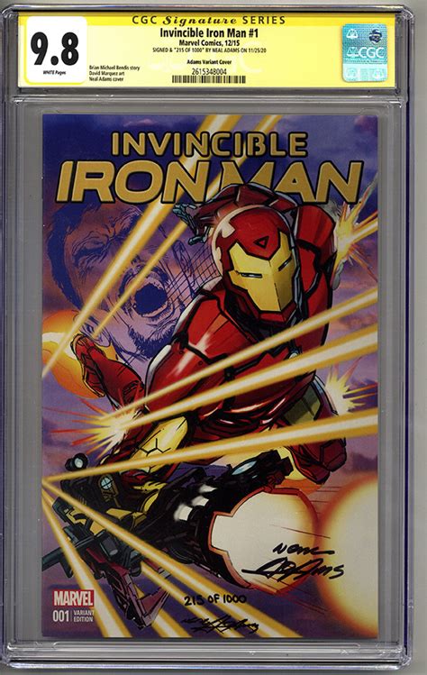 Invincible Iron Man 1 Signed Numbered By Neal Adams CGC 9 8