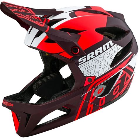 Troy Lee Designs Enduro Mtb Helm Stage Mips Sram Vector Red Maciag