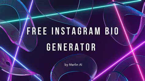 Free Instagram Bio Generator By Merlin AI