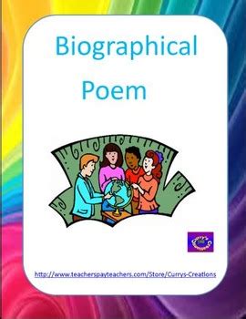 Poetry - Biographical Poem by Curry's Creations | TpT