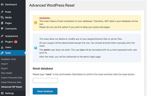 A Guide To Resetting Your Wordpress Website Wordpress Php Cn