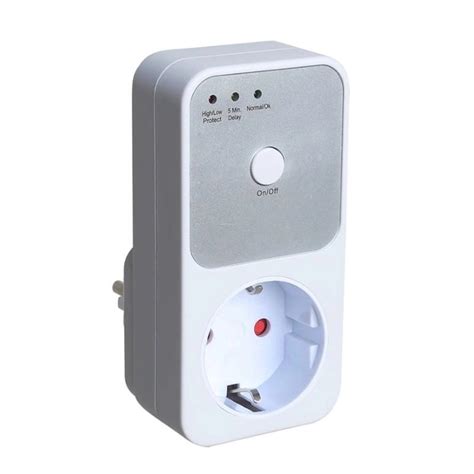 Защитное реле напряжения розеточное 16A 170В~260В IP65 5~6 минут [HLP01 ...