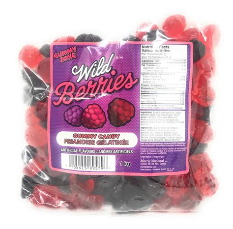 Gummy Zone Wild Berries Gummy Candy 1kg22lbs Bag Imported From