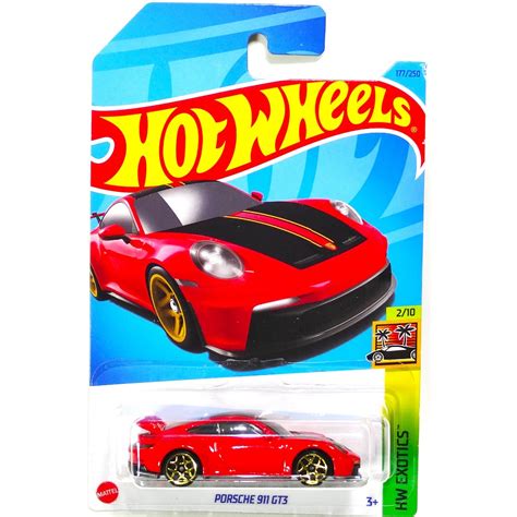 Jual Hot Wheels Porsche Gt Warna Merah Hitam Biru Factory Fresh Shopee Indonesia