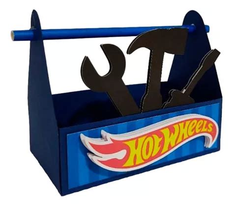 Caixinha Lembrancinha Para Festa Hot Wheels 10 Unid Bf45 Parcelamento Sem Juros