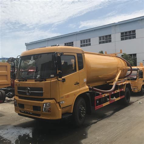 X Dongfeng Cubic Septic Tank Vacuum Sewage Suction Truck China