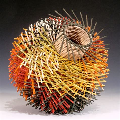 Contemporary Basketry - Kari Lønning. | Weaving art, Contemporary baskets, Weaving