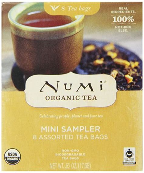 Numi Organic Mini Sampler Variety Pack 8 Bags Organic Tea