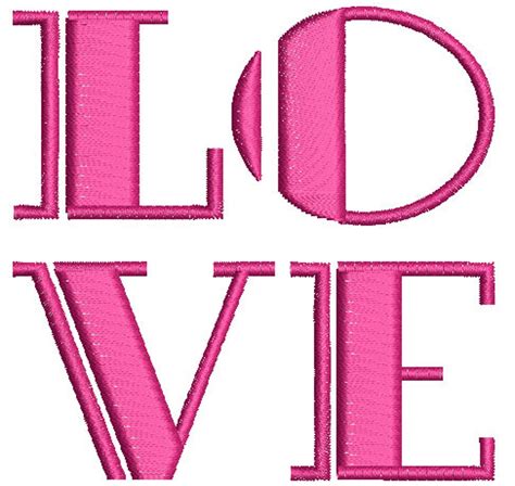 Love Machine Embroidery Design Instantly Download Tested Etsy