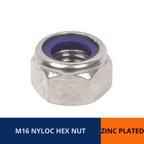 Nyloc Hex Nut High Tensile M16 Gold Coast Bolt In Speciality Tools