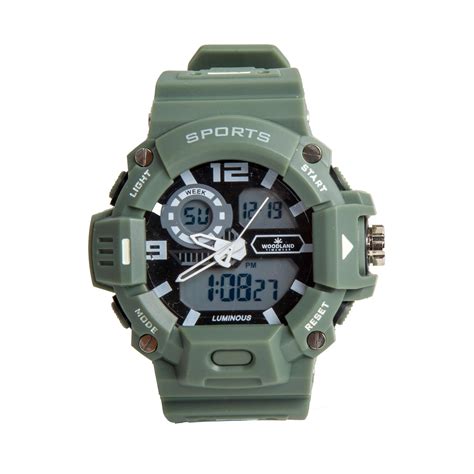 WOODLAND WW 504111 OLIVE BLACK WATER RESISTANT WATCH | Online Shopping