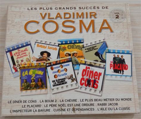 Cd Bof Digipack Les Plus Grands Succes De Vladimir Cosma Titres