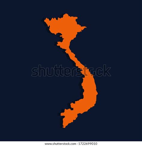 Vector Map Vietnam Isolated Vector Illustration Stock Vector Royalty