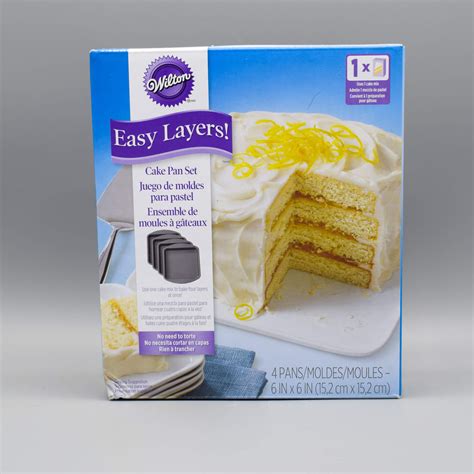 Square Cake Pan Easy Layers Set4 Wilton Voordelig Baking Queen