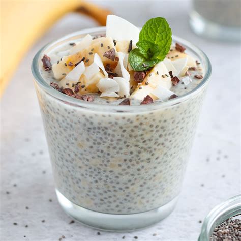 banana chia seed pudding  ingredients recipe  baking journey