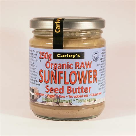 Organic Raw Sunflower Seed Butter - Carley's Organic