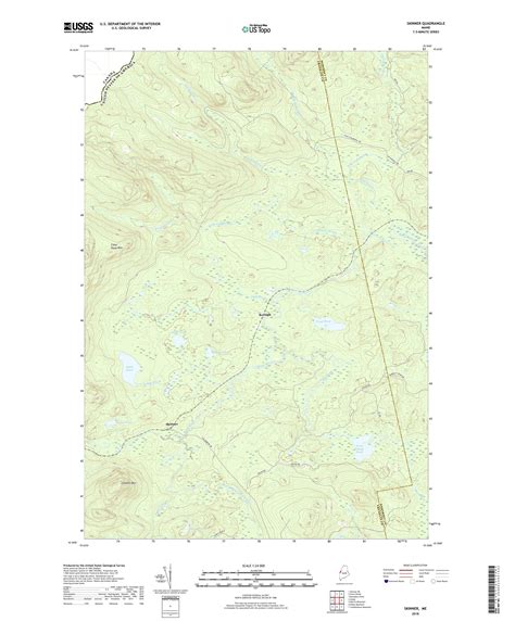 MyTopo Skinner Maine USGS Quad Topo Map