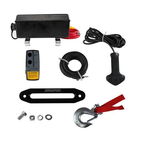 Zesuper V Lbs Winch Ip Electric Winch With Hawse Fairlead