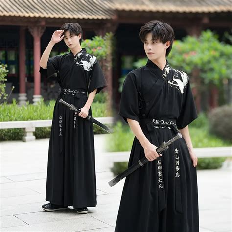 Japon S Kimono Drag O Bordado Samurai Traje Tradicional Hanfu Vestido