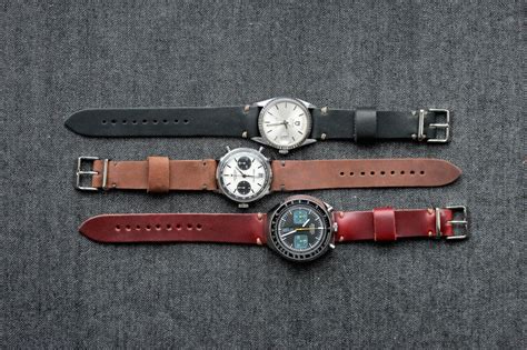 Horween Leather Watch Strap by Worn & Wound