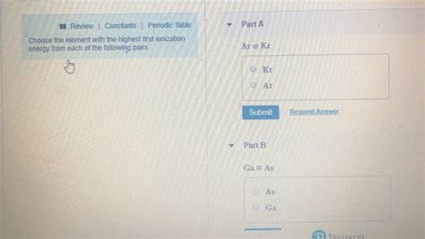 8 Review 1 Constants Periodic Table Y Part A Choose SolvedLib