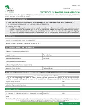 Fillable Online Zoning Permits Are Required For The Following Projects