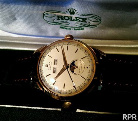 The Iconic Rolex Moonphase Padellone Ref 8171 In Giant 38mm Pink Gold