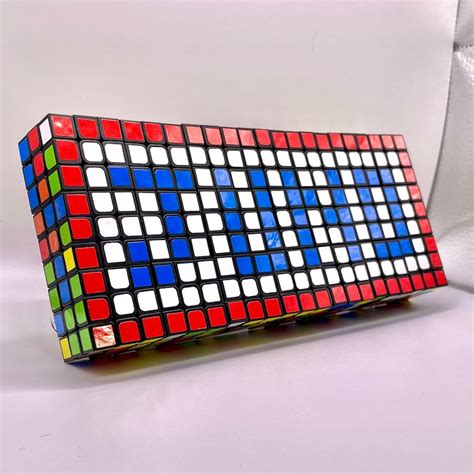 Personalized Rubiks Cube Name Mosaic Art Custom Puzzle Cube Epicubius