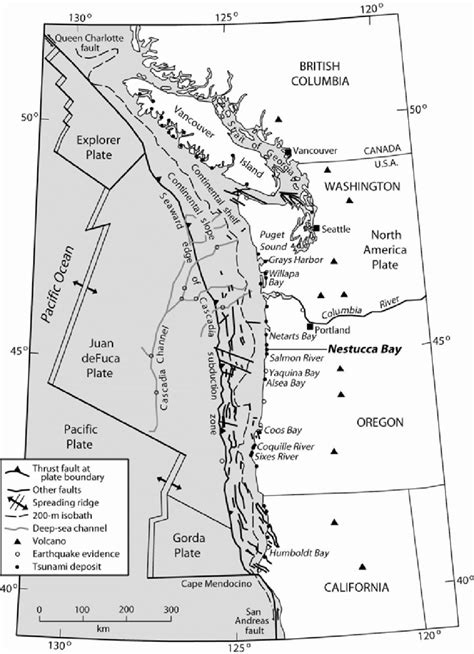 Tectonic Setting Of The Pacific Northwestern U S Showing The Cascadia