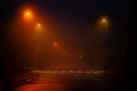 Road and Street Lights at Night · Free Stock Photo