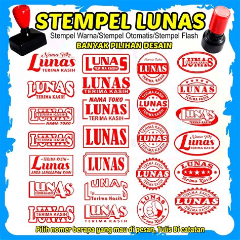 Desain Stempel Lunas Koleksi Gambar