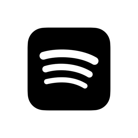 Black Spotify logo vector, Black Spotify symbol, Black Spotify icon ...