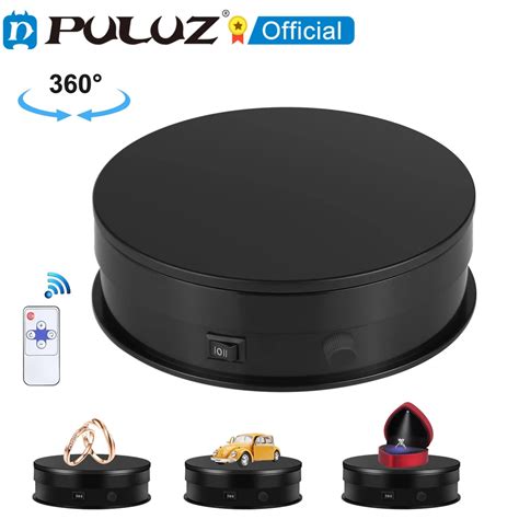 Puluz Cm Ayarlama H Z D Ner Turntable Ekran Stand Usb Elektrikli